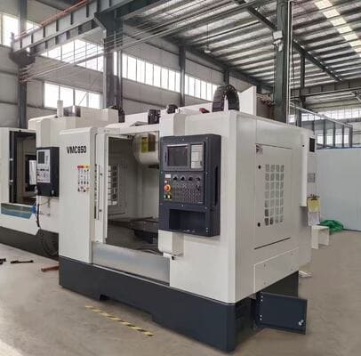 High-speed CNC milling aluminum with cutting chips flying