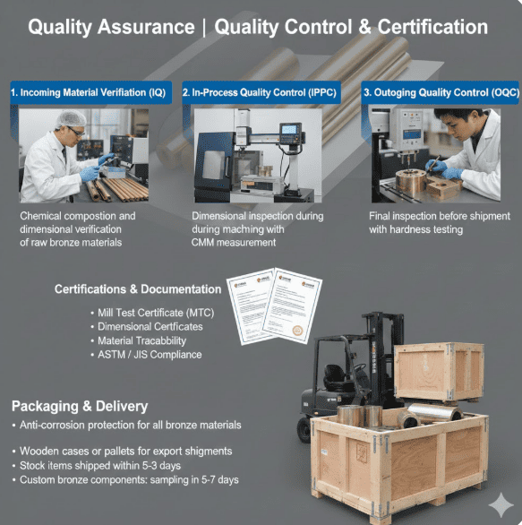 Example of parts packed with secure materials for international shipping